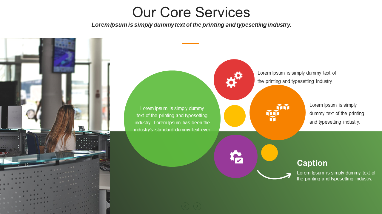 Our Core Services PPT Template and Google Slides Themes